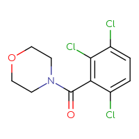 Chemical structure of 4-(2,3,6-trichlorobenzoyl)morpholine - CSSB01384382137