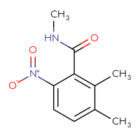Chemical structure of N,2,3-trimethyl-6-nitrobenzamide - CSSB01991672470