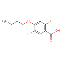 Chemical structure of 4-butoxy-2,5-difluorobenzoic acid - CSSB03445590927