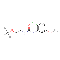 Chemical structure of 1-(2-chloro-5-methoxyphenyl)-3-[2-(²H₃)methoxyethyl]urea - CSSB21432523918