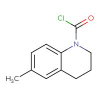 Chemical structure of 6-methyl-1,2,3,4-tetrahydroquinoline-1-carbonyl chloride - CSSB00012351443
