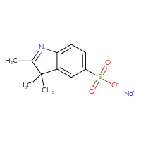 Chemical structure of sodium 2,3,3-trimethyl-3H-indole-5-sulfonate - CSSB00010006483