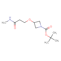 Chemical structure of tert-butyl 3-[2-(methylcarbamoyl)ethoxy]azetidine-1-carboxylate - CSSB00114116403