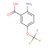 Chemical structure of 2-amino-5-(trifluoromethoxy)benzoic acid - CSSB00000065933
