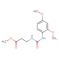 Chemical structure of methyl 3-{[(2,4-dimethoxyphenyl)carbamoyl]amino}propanoate - CSSB00104053060
