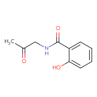 Chemical structure of 2-hydroxy-N-(2-oxopropyl)benzamide - CSSB00012190919