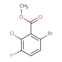 Chemical structure of methyl 6-bromo-2-chloro-3-fluorobenzoate - CSSB00015453165
