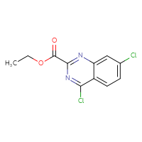 Chemical structure of ethyl 4,7-dichloroquinazoline-2-carboxylate - CSSB00020622271