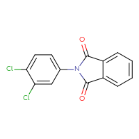 Chemical structure of 2-(3,4-dichlorophenyl)-2,3-dihydro-1H-isoindole-1,3-dione - CSSB00015817512