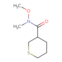 Chemical structure of N-methoxy-N-methylthiane-3-carboxamide - CSSB00015798071