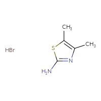 Chemical structure of dimethyl-1,3-thiazol-2-amine hydrobromide - CSSB00000008807