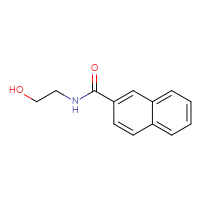 Chemical structure of N-(2-hydroxyethyl)naphthalene-2-carboxamide - CSSB00000252343
