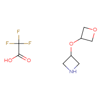 Chemical structure of 3-(oxetan-3-yloxy)azetidine; trifluoroacetic acid - CSSB06430524126