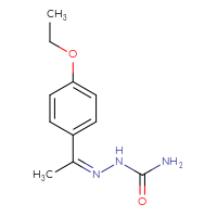 Chemical structure of [(Z)-[1-(4-ethoxyphenyl)ethylidene]amino]urea - CSSB00102650084