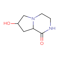 Chemical structure of 7-hydroxy-octahydropyrrolo[1,2-a]pyrazin-1-one - CSSB00011150910