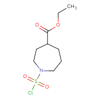 Chemical structure of ethyl 1-(chlorosulfonyl)azepane-4-carboxylate - CSSB15005990386