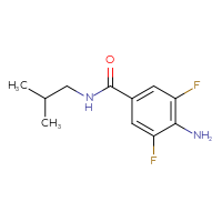 Chemical structure of 4-amino-3,5-difluoro-N-(2-methylpropyl)benzamide - CSSB00005728798