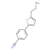 Chemical structure of 4-(5-propylthiophen-2-yl)benzonitrile - CSSB06582218799