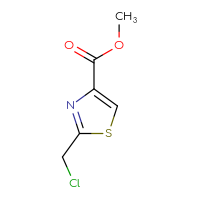 Chemical structure of methyl 2-(chloromethyl)-1,3-thiazole-4-carboxylate - CSSB00000089538