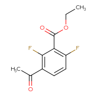 Chemical structure of ethyl 3-acetyl-2,6-difluorobenzoate - CSSB06269526841