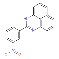 Chemical structure of 2-(3-nitrophenyl)-1H-perimidine - CSSB00020671564