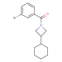 Chemical structure of 1-(3-bromobenzoyl)-3-cyclohexylazetidine - CSSB00074448679