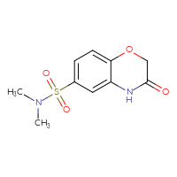 Chemical structure of N,N-dimethyl-3-oxo-3,4-dihydro-2H-1,4-benzoxazine-6-sulfonamide - CSSB00000636522