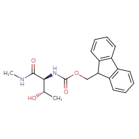 Chemical structure of (9H-fluoren-9-yl)methyl N-[(1S,2S)-2-hydroxy-1-(methylcarbamoyl)propyl]carbamate - CSSB21043422284