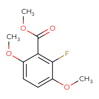 Chemical structure of methyl 2-fluoro-3,6-dimethoxybenzoate - CSSB00010113977