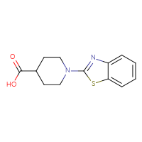 Chemical structure of 1-(1,3-benzothiazol-2-yl)piperidine-4-carboxylic acid - CSSB00000603860