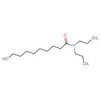 Chemical structure of N,N-dipropyldecanamide - CSSB00025763349