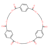 Chemical structure of 3,6,13,16,23,26-hexaoxatetracyclo[26.2.2.2⁸,¹¹.2¹⁸,²¹]hexatriaconta-1(30),8,10,18,20,28,31,33,35-nonaene-2,7,12,17,22,27-hexone - CSSB02125604742