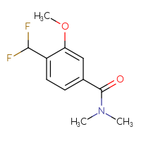 Chemical structure of 4-(difluoromethyl)-3-methoxy-N,N-dimethylbenzamide - CSSB07124636918