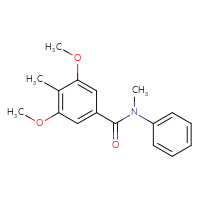 Chemical structure of 3,5-dimethoxy-N,4-dimethyl-N-phenylbenzamide - CSSB00104087283