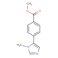 Chemical structure of methyl 4-(1-methyl-1H-imidazol-5-yl)benzoate - CSSB00011003657