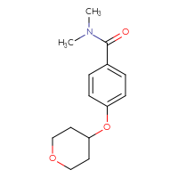 Chemical structure of N,N-dimethyl-4-(oxan-4-yloxy)benzamide - CSSB00028267312