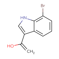 Chemical structure of 1-(7-bromo-1H-indol-3-yl)ethen-1-ol - CSSB00010245457
