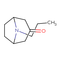 Chemical structure of 8-propyl-8-azabicyclo[3.2.1]octan-3-one - CSSB00000762091