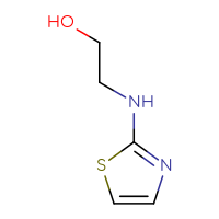 Chemical structure of 2-[(1,3-thiazol-2-yl)amino]ethan-1-ol - CSSB00000197310