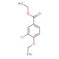 Chemical structure of ethyl 3-chloro-4-ethoxybenzoate - CSSB00011934394