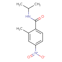 Chemical structure of 2-methyl-4-nitro-N-(propan-2-yl)benzamide - CSSB00005662500