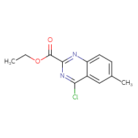 Chemical structure of ethyl 4-chloro-6-methylquinazoline-2-carboxylate - CSSB00020622269