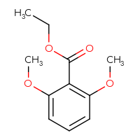 Chemical structure of ethyl 2,6-dimethoxybenzoate - CSSB00000170288