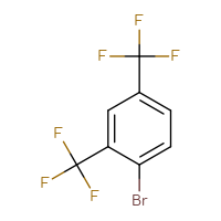 Chemical structure of 1-bromo-2,4-bis(trifluoromethyl)benzene - CSSB00009814334