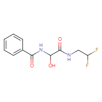 Chemical structure of N-(2,2-difluoroethyl)-2-hydroxy-2-(phenylformamido)acetamide - CSSB13036041720