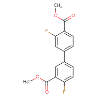 Chemical structure of 3,4'-dimethyl 3',4-difluoro-[1,1'-biphenyl]-3,4'-dicarboxylate - CSSB00138415120
