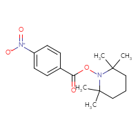 Chemical structure of 2,2,6,6-tetramethylpiperidin-1-yl 4-nitrobenzoate - CSSB21176551887