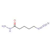 Chemical structure of 5-azidopentanehydrazide - CSSB00013015897
