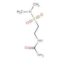 Chemical structure of [2-(dimethylsulfamoyl)ethyl]urea - CSSB00014473599