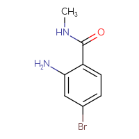 Chemical structure of 2-amino-4-bromo-N-methylbenzamide - CSSB00012350540
